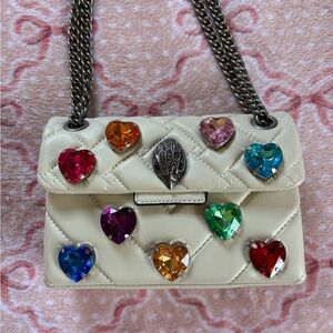 Kurt Geiger Mini Kensington bag with Colorful Heart Accents